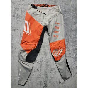 Shot Race Gear Moto Racing Pants Men's 34 Contact Race Gear  - Orange & Gray!